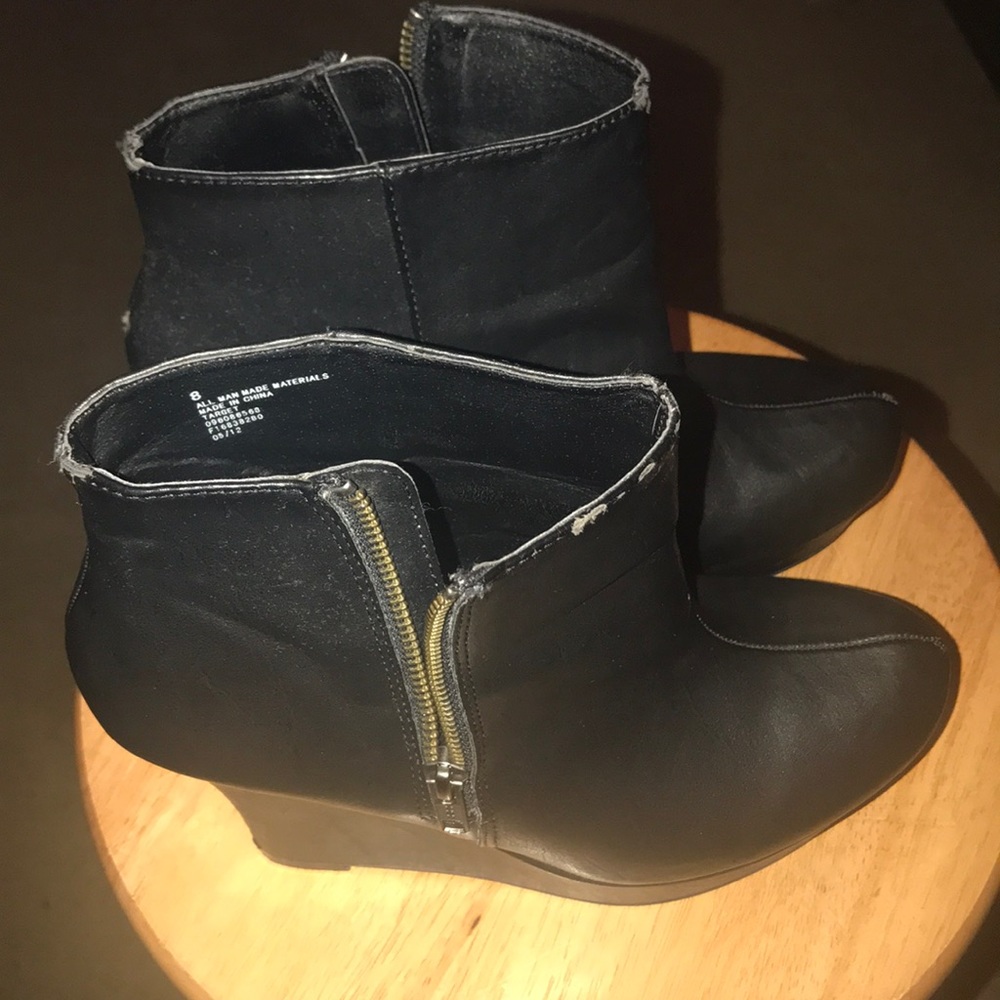 Cute black booties
